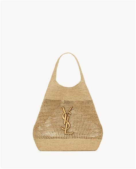 icare rafia ysl|Saint Laurent Natural Icare In Raffia .